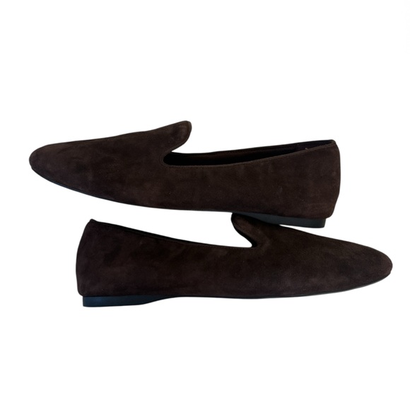 BIRDIES Starling Chocolate Suede Loafer Flats - Picture 8 of 12